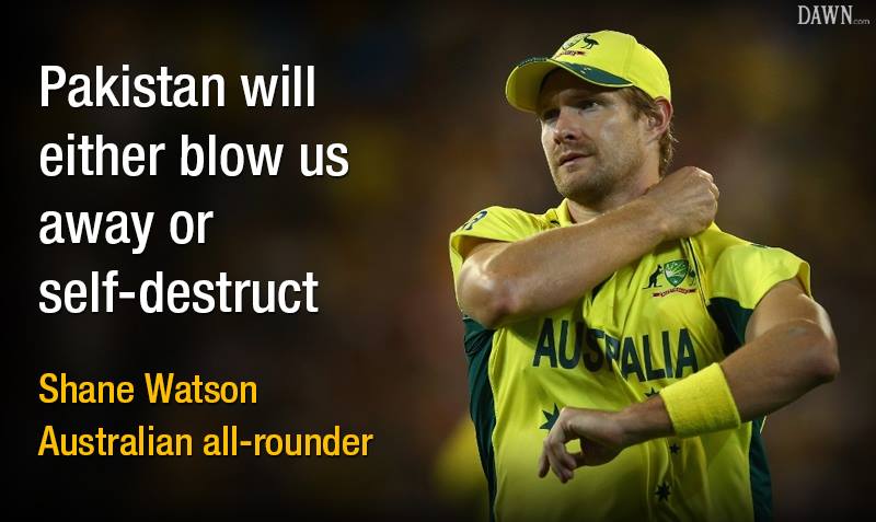 Shane Watson Response To Pak Vs Aus Quarter Final