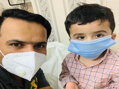 Sharjeel Khan And His Little Champ Following Covid 19 SOP's