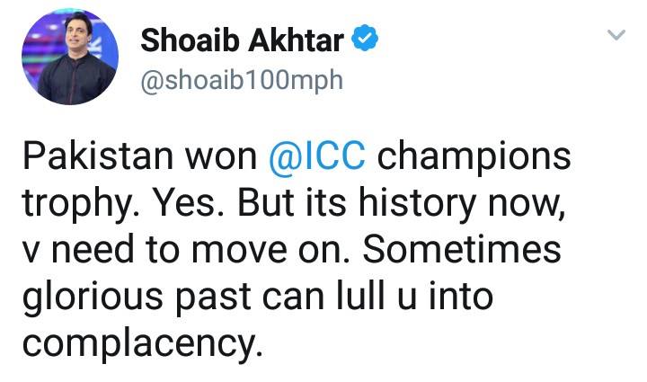 Shoaib Akhtar Tweet