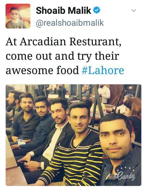 Shoaib Malik Tweet