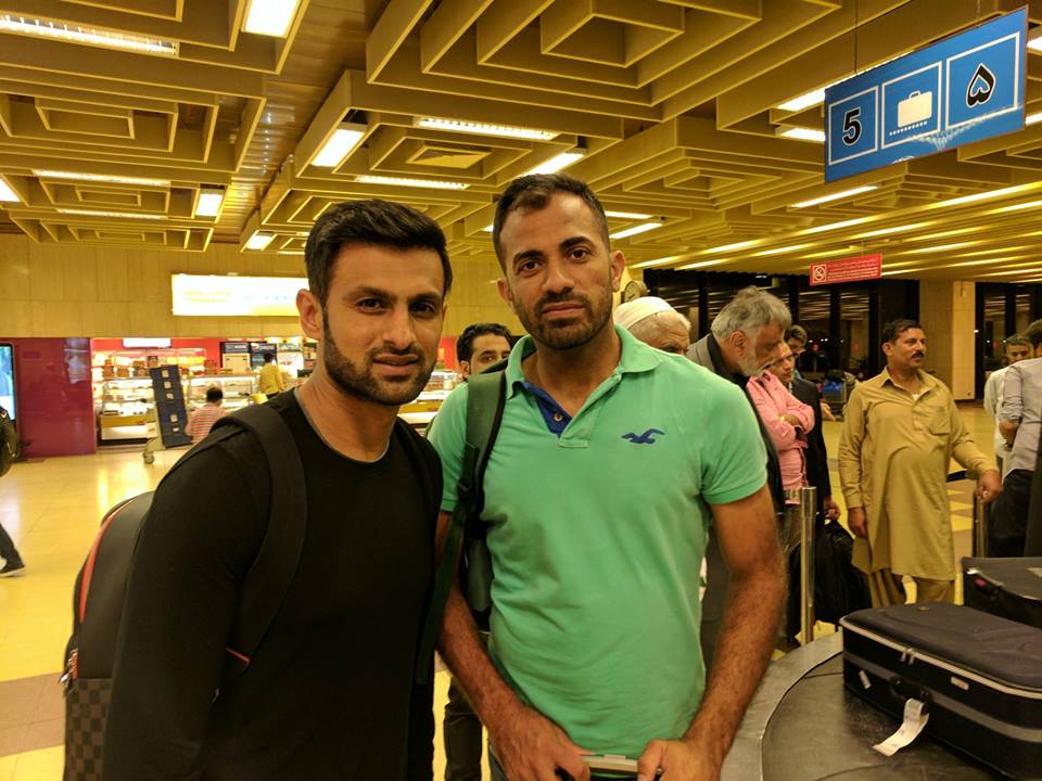 Shoaib Malik With Wahab Riaz