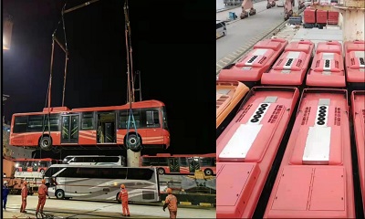 Sindh Brings 121 Hybrid Buses From China To Karachi