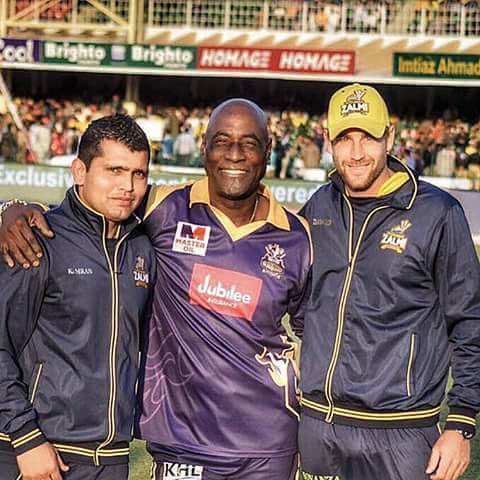 Sir Vivian Richards With Dawid Malan & Kamran Akmal