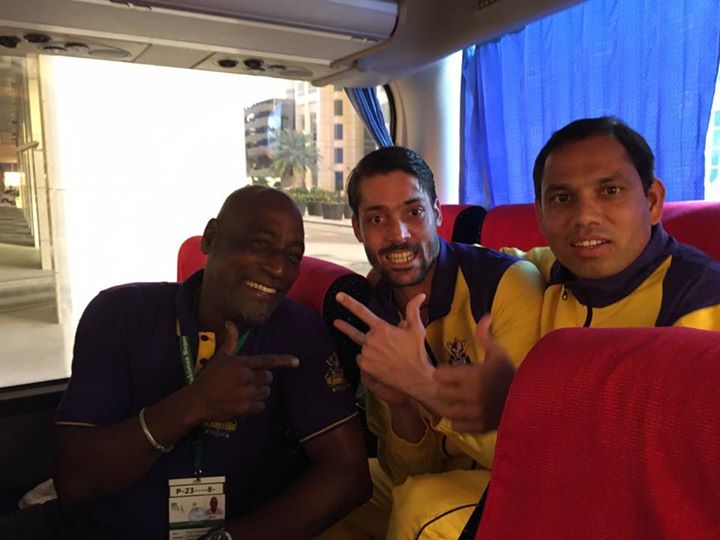 Sir Vivian Richards with Anwar Ali and Zulfiqar Babar - Quetta Gladiators