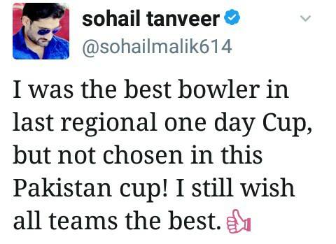 Sohail Tanveer Tweet