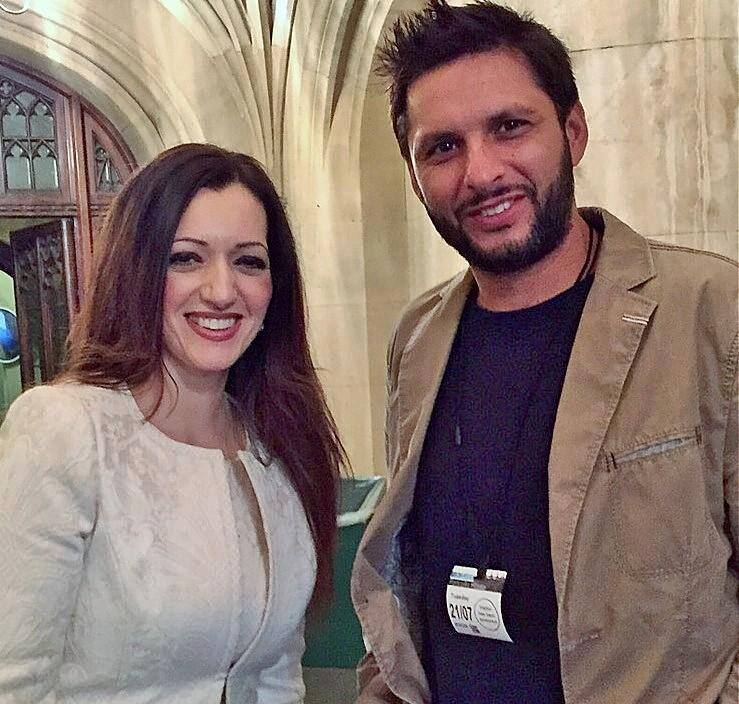 Tasmina & Shahid Afridi At the House of Commons