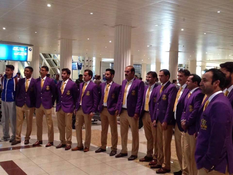 Team Quetta arrive at Dubai for PSL