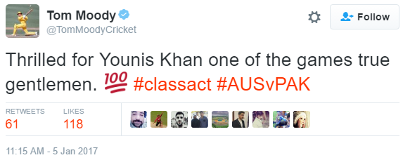 Tom Moody tweets.