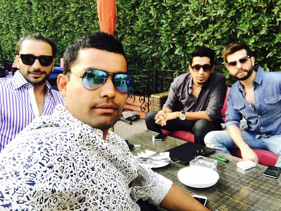 Umar Akmal With His Friends