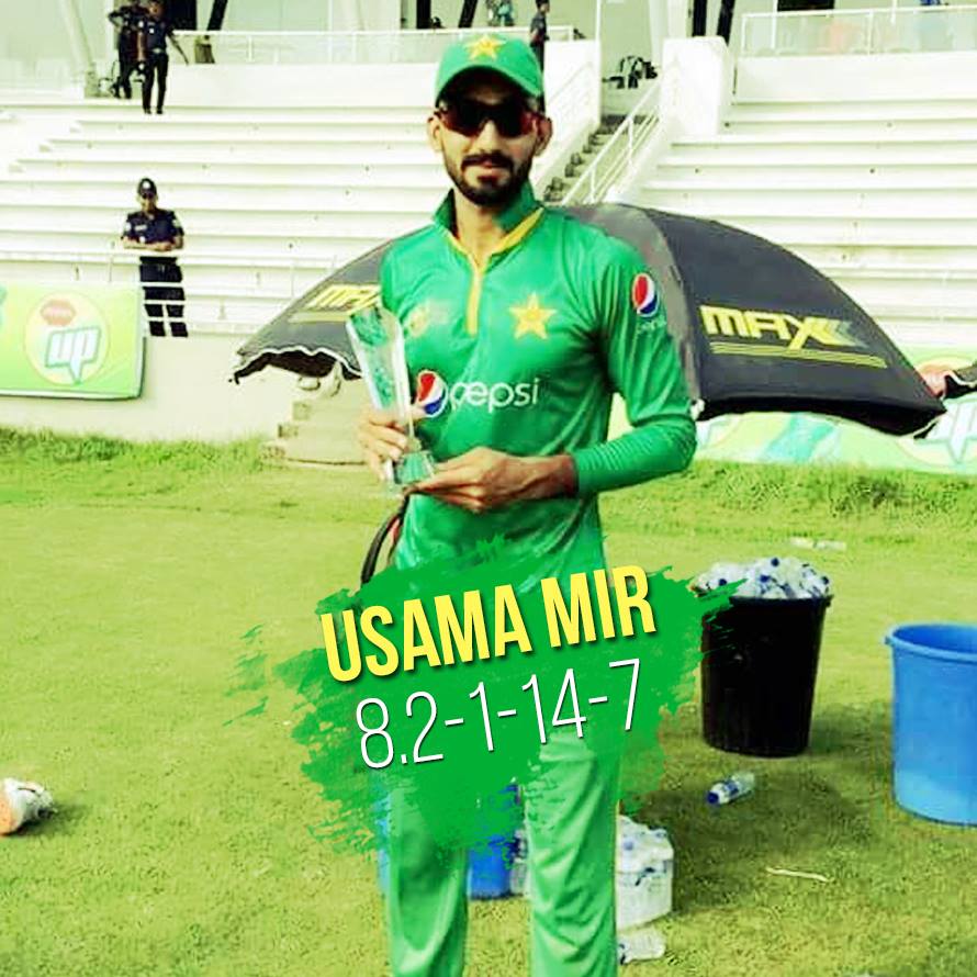 Usama Mir Named Man Of The Match Against Hong Kong Cricket Images