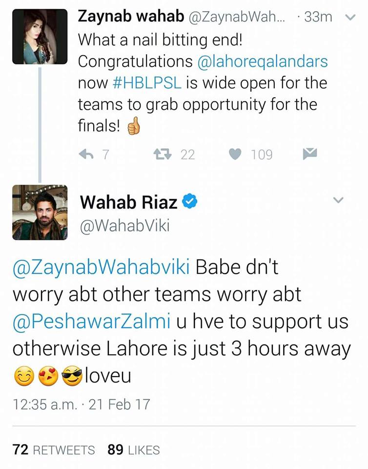 Wahab Riaz Tweet