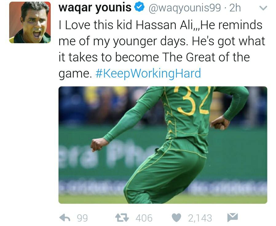 Waqar Younis About Hasan Ali