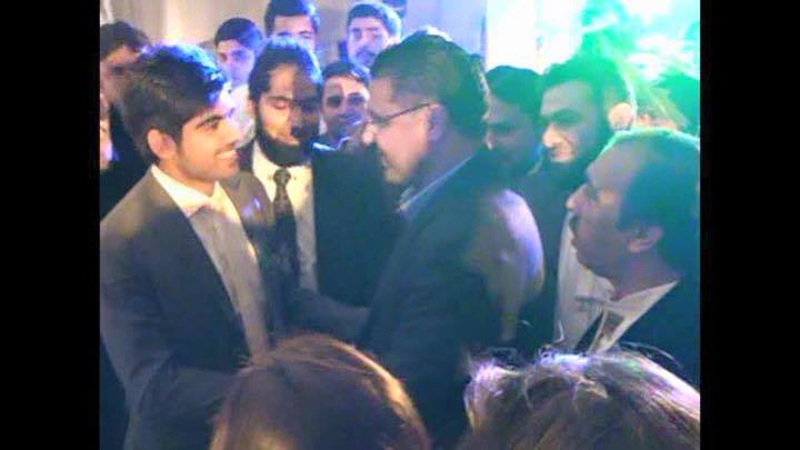 Waqar Younis At Haris Sohail Walima