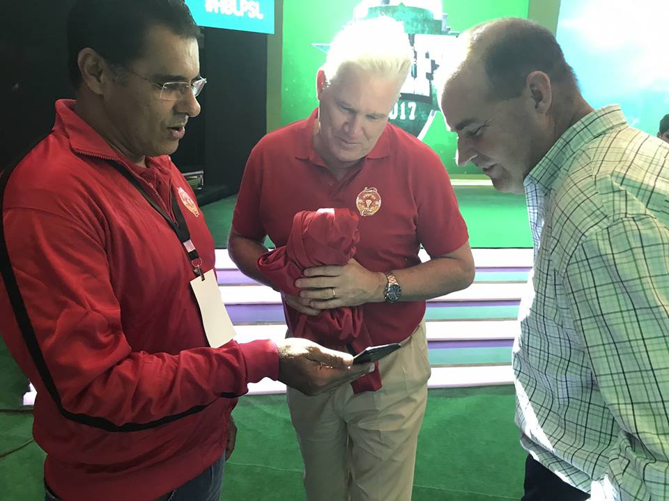Waqar Younis, Dean Jones & Mickey Arthur At PSL Drafts