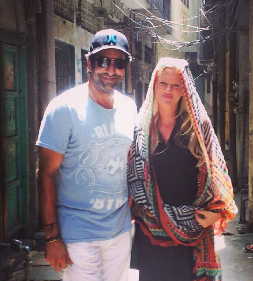 Wasim Akram At His Home Town Mozang Lahore