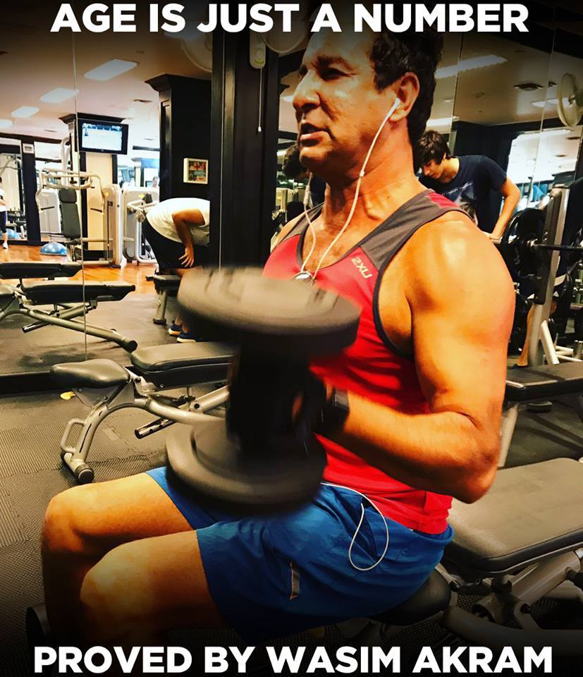 Wasim Akram Hits The Gym At The Age Of 51