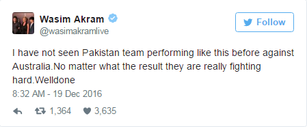 Wasim Akram Tweet