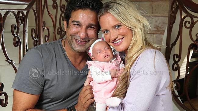 Wasim and Shaniera With Their Daughter Ayla