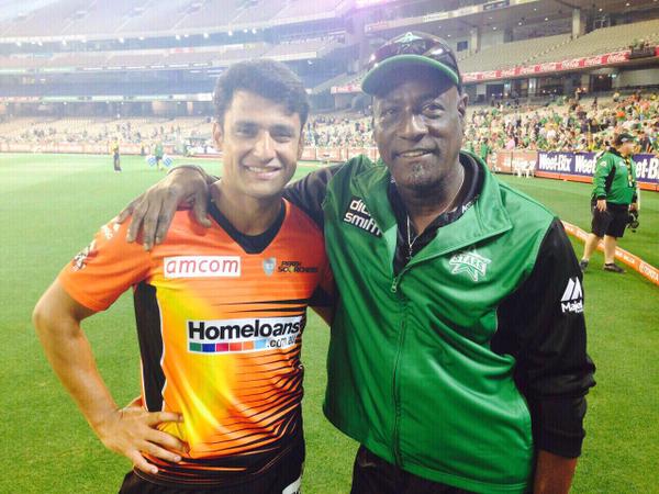 Yasir Arafat With Viv Richards