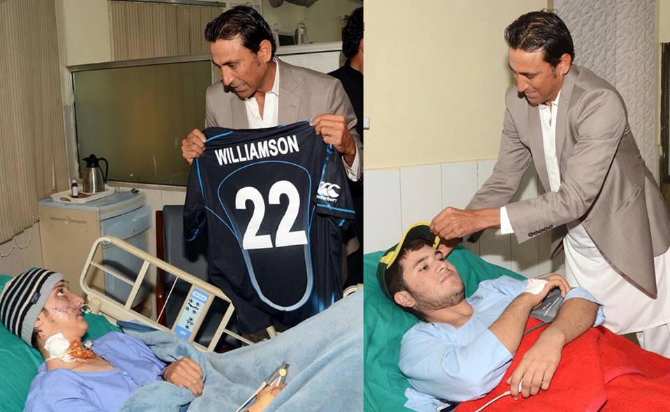 Younis Khan Delivers NZ Donations To Pakistan School Attack Victims ...