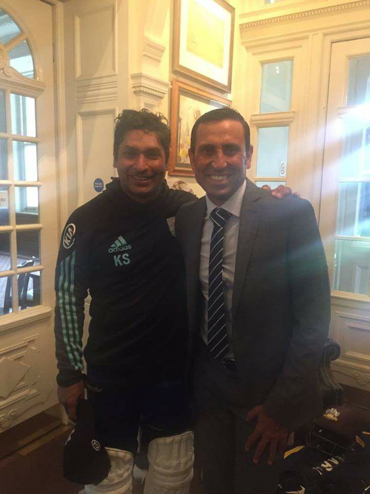 Younis Khan With Kumar Sangakara At Lords
