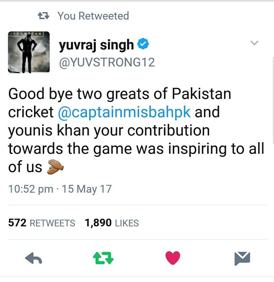 Yuvraj Singh Tweets