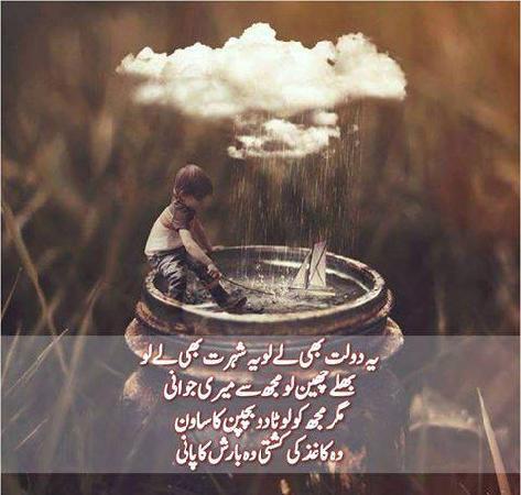 Wo Kagaz Ki Kashti Barish Ka Pani