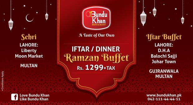 Bundu Khan Iftar And Sehri Deals 2018
