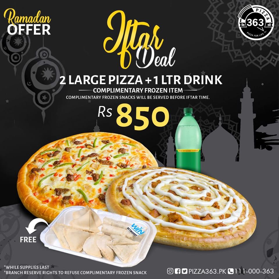 Pizza 363 Iftar Deal 2019