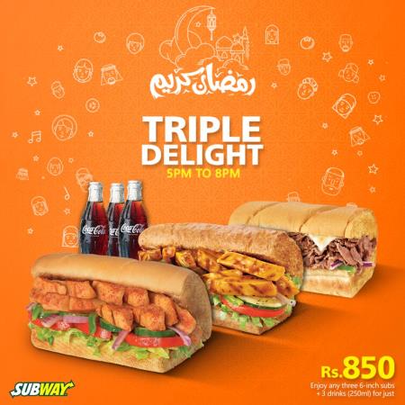 Subway Iftar And Sehri Deals 2018