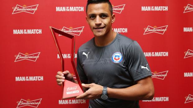 Alexis Sanchez Become Man Of The Match Of Chile vs Australia