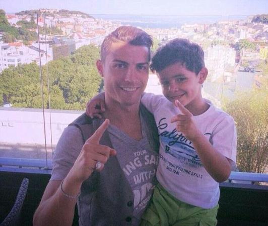 Cristiano Ronaldo With His Son