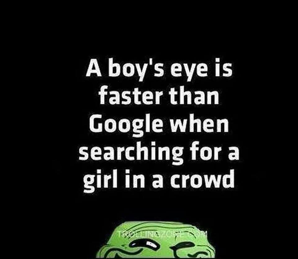 A Boy's Eye Is Faster Than Google