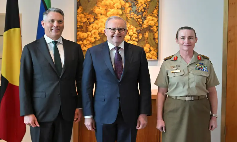 A historic salute as Australia appoints its first woman Army Chief.