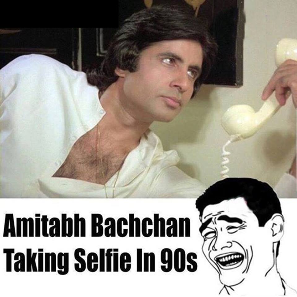 Amitabh Bachan Taking Selfie In 90s