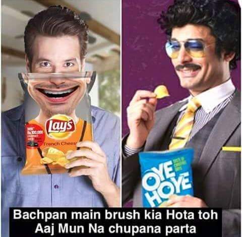 Bachpan Me Brush Kia Hota Tou Aaj Mu Na Chupana Parta