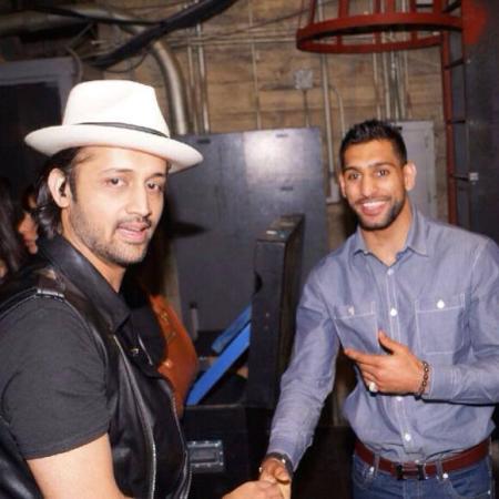 Boxer Amir Khan Meets Atif Aslam