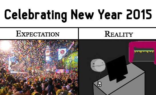 Celebration Of New Year Expectation Vs Reality
