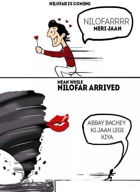 Cyclone Nilofar Funny Joke