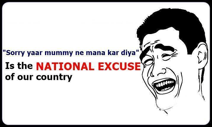 Excuse Of All Pakistani Boys