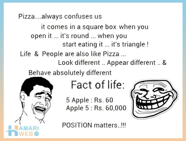 Fact Of Life - Position Metters - Funny Images & Photos