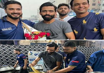 Fawad Alam And Khurram Manzoor Visited Rumman Raees Foundation In Karachi For Iftar