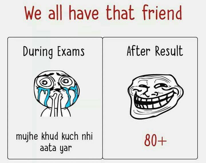 Friend's In Exams