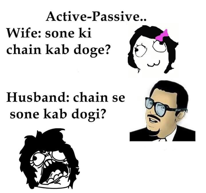 Funny Active And Passive