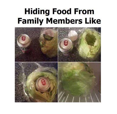 Hiding Food From Family Members Like