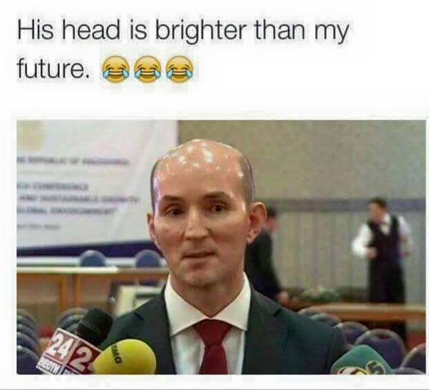 His Head Is Brighter Than My Future