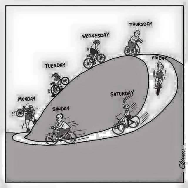 How the week goes by