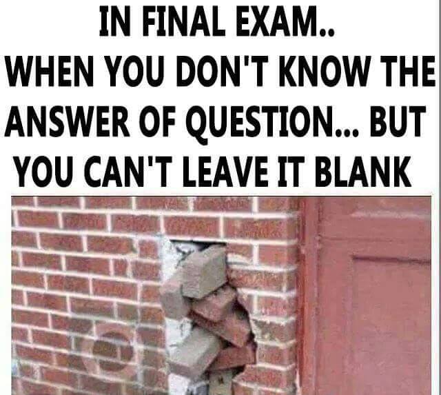 In Final Exam - Funny Images & Photos