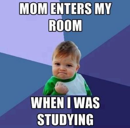 Mom Enters My Room