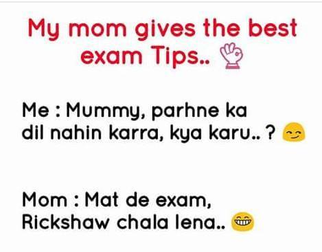 Mom Gives The Best Exam Tips